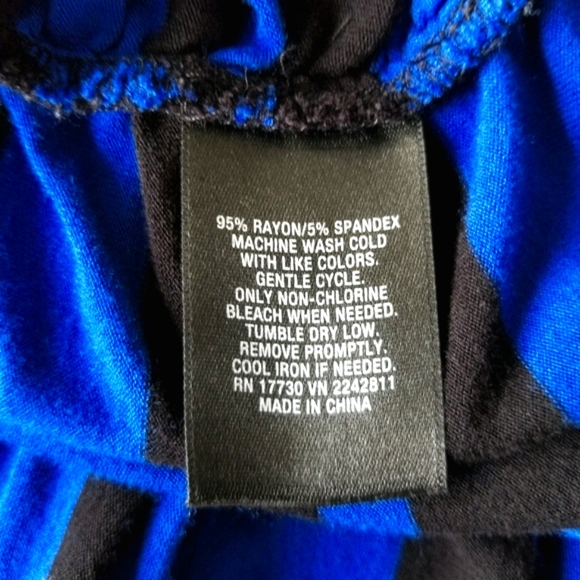 Mossimo Blue & Black Stripe Bodycon T-Shirt Dress - Picture 6 of 7